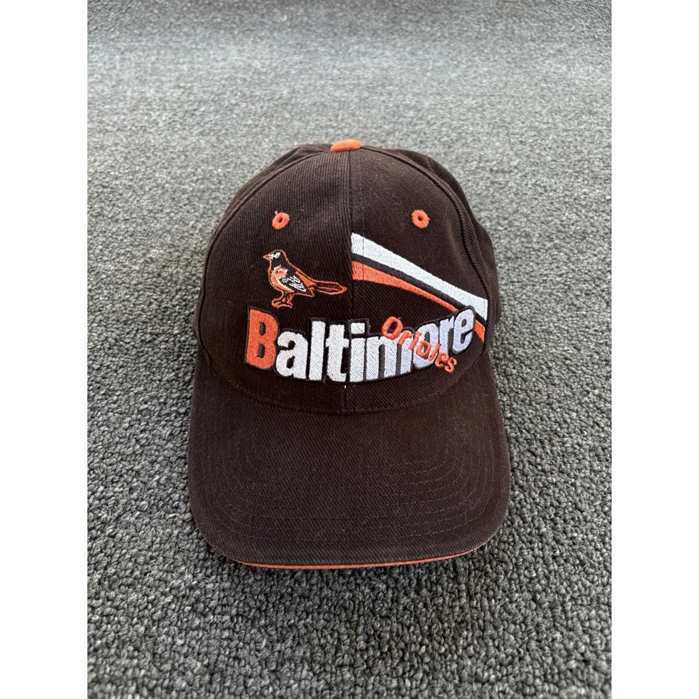Vintage Baltimore Orioles MLB Snapback Hat Black Orange OSFA Embroidered